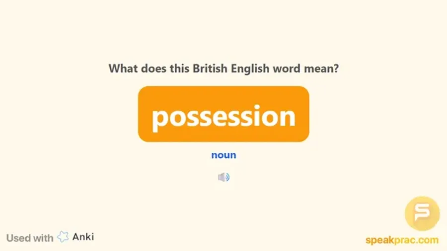 Essential Vocabulary Flashcard Examples